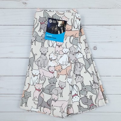 Kitchen Towels Towel Set of 2 Cats Kitten Cat Dual Purpose 18x28