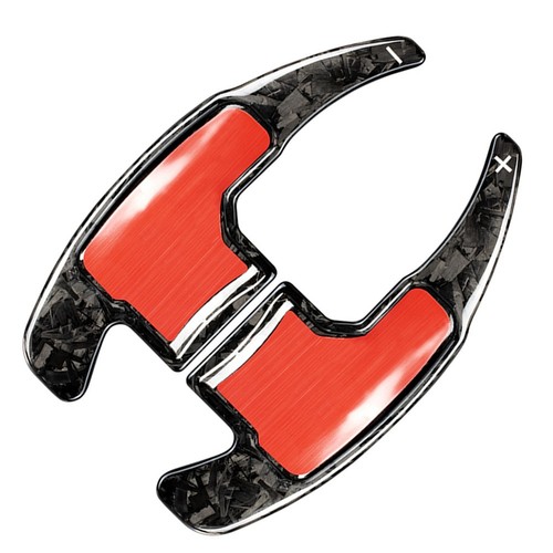 Carbon Fiber Steering Wheel Paddle Shifter Extension Fit Ford Mustang 2015-2021 - Picture 4 of 12