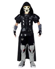 Overwatch Reaper Costume Childs M 8-10 Used in Excellent Condition