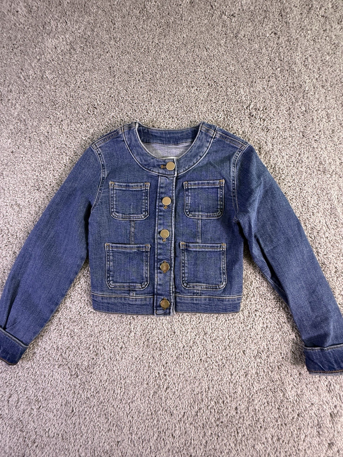 NWOT Anthropologie Maeve Jean Jacket Size XXS Denim