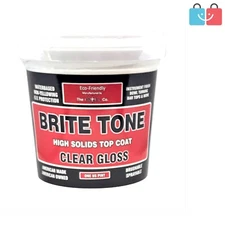 Brite Tone 16 oz High Solids Polyurethane - Crystal Clear Finish for Instruments