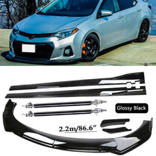 Front Bumper Spoiler Body Kit Side Skirtstrut For 14-16 Toyota Corolla Type Gl Front Bumper Spoiler Body Kit Side Skirtstrut For 14-16 Toyota Corolla Type Gl