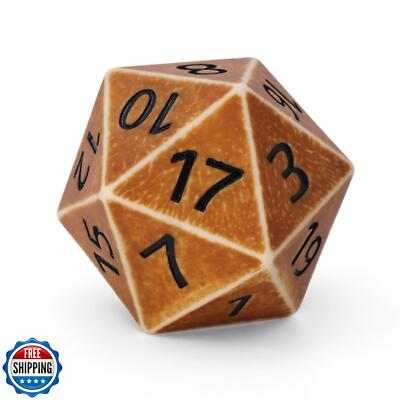 CSITORWWE Retro Style 55mm Giant D20 DND Dice,20 Sided Resin DandD Dice with 