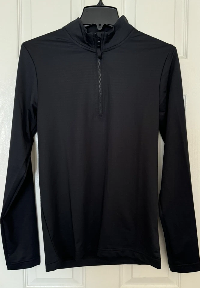 Nike Men’s XS Victory Dri-Fit Half Zip Golf Top FD5837-010 Black NEW - Image 3 of 4