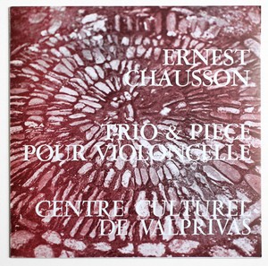 Jarry Lodeon Hovora Ernest Chausson Trio French Valprivas - 