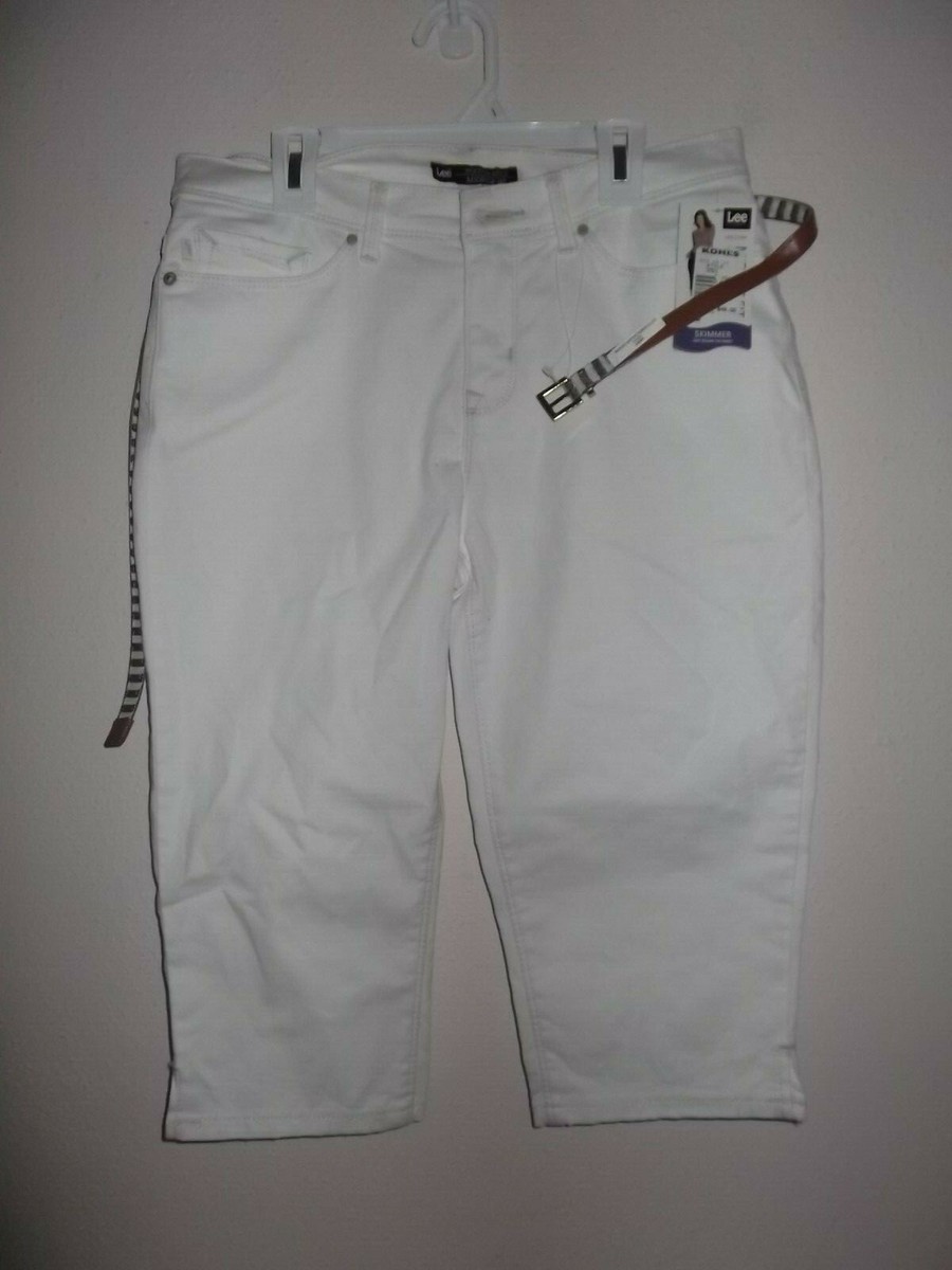 LEE WOMEN CAPRI WHITE SIZE (AC-29-217)