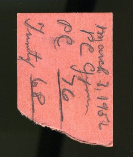 Providence College vs. Trinity College Basketball March 3, 1956 Ticket Stub - Picture 2 of 2