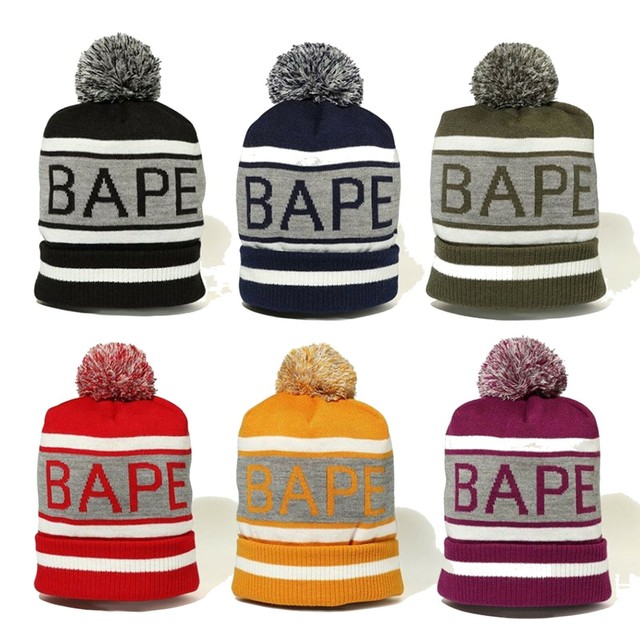 bape knit beanie