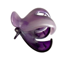 Purple Ponytail Hair Claw Clip