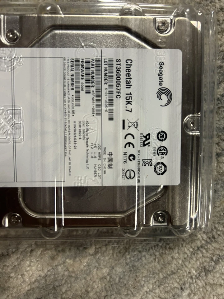 Seagate HDD Cheetah St3600057FC 15k.7 600GB 9FN004-08 3.5in New In Box FREE SHIP - Image 2 of 4