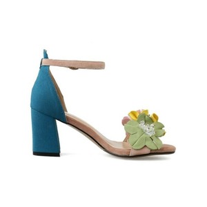 SUMMER SHOES ROUND TOE BLOCK HEEL CASUAL LEATHER SANDALS #Sandals #Leatrend | Sandals heels 