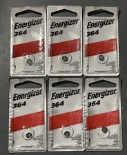 ENERGIZER 364 SILVER OXIDE BATTERIES 6 COUNT NEW IN PACKAGE EXP 03/2025