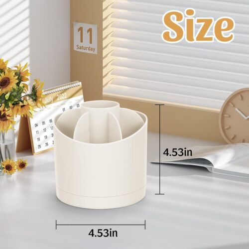 360 Degree Rotating Desk Pen Organizer Holder for Desktop School Home Office - Picture 2 of 6