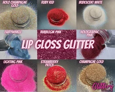 Lip gloss glitter set |  9 colors sampler | .008 Cosmetic grade | 3g each color 