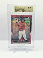 2023 Bowman Chrome Cristofer Torin 1st Red Shimmer Refractor /10 BGS 9.5