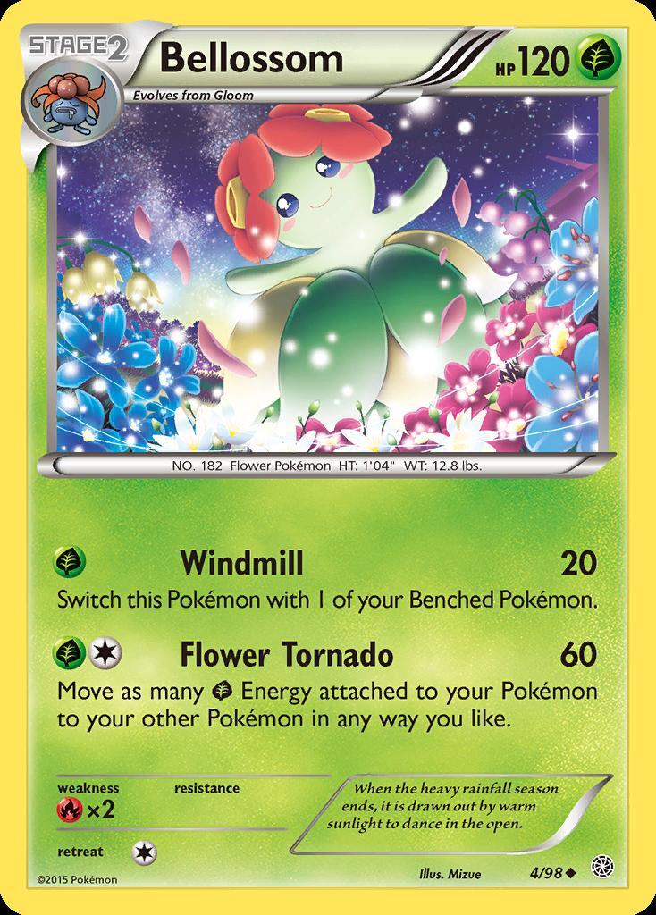Pokemon Bellossom (4/104) Ancient Origins LP