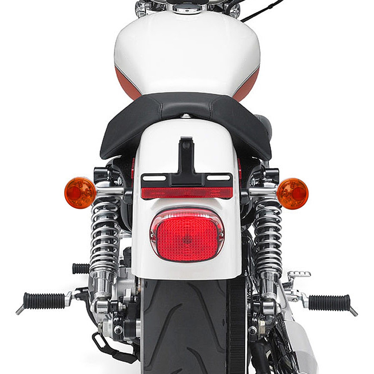 Rear Turn Signals LED Amber Light Fit For Harley Sportster 883