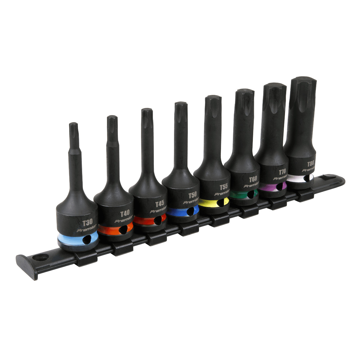 Sealey AK56002 TRX-Star* Impact Socket Bit Set 8pc 1/2Sq Drive
