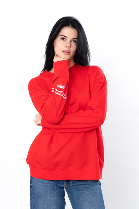 Women’s Nosi Svoe 3355-057-33-2 Red Pullover for All Seasons