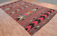 Antique Rug, Turkish Rug, Area Rug, Kilim Rug, Vintage Rug, 7 x 13 Ft, Kilim
