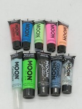 Huge Lot Moon Glow neon face  body paints, neon  glitter hair gels