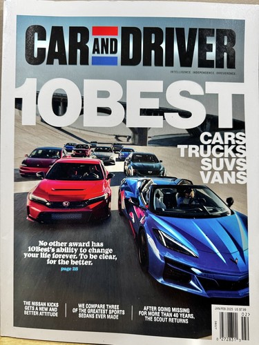 Car and Driver Magazine January 2025 10 Best