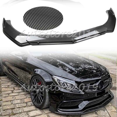 For Benz E-Class W212 W211 Carbon Fiber Front Bumper Lip Spoiler Splitter Kit