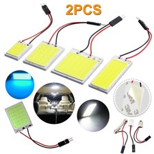 2X 16 48 LED COB Dome Map Light Bulb Car Interior Panel Reading Lamp 12V T10 C5W
