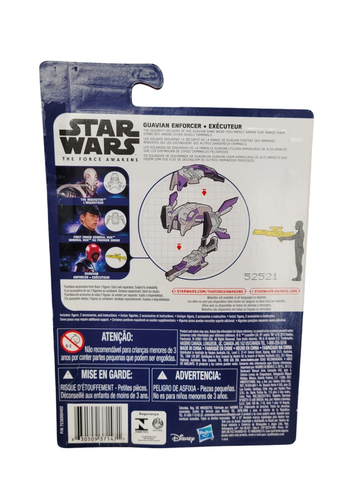 Figura de acción Star Wars The Force Awakens Guavian Enforcer 3,75" 2015 Hasbro NUEVO Foto 2 de 4