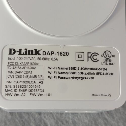 D-Link DAP-1620 AC1200 Dual Band Wi Fi Wireless Range Extender White - Picture 3 of 7