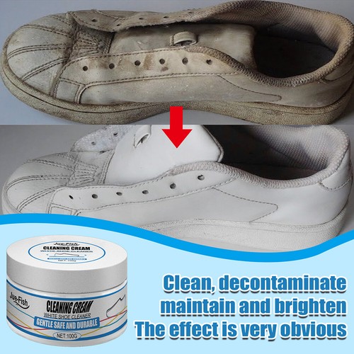 Clean Creme Weiße Schuhe Reinigungscreme Schuhe Whitening Fleckentferner Creme - Bild 4 von 12