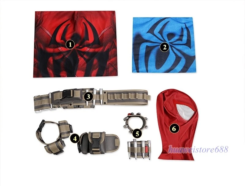 Disfraz de Araña Escarlata Spider-Man Juegos con disfraces Mono Halloween Adulto Foto 4 de 4