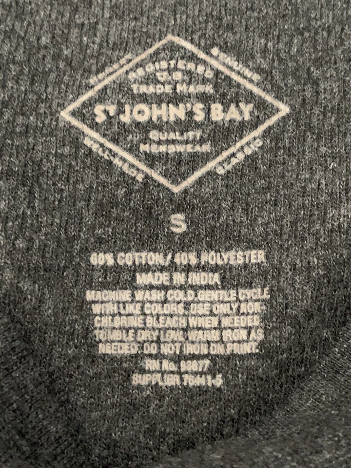 Nuevo con etiquetas Pullover St John's Bay Para Hombre Talla S Henley Cuello Gofre Térmico Manga Larga Foto 4 de 4