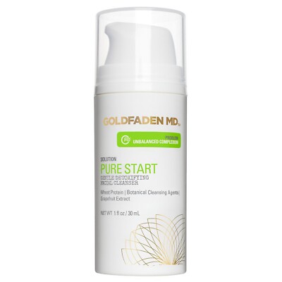 Goldfaden MD Pure Start Gentle Detoxifying Natural Facial Cleanser with Wheat...