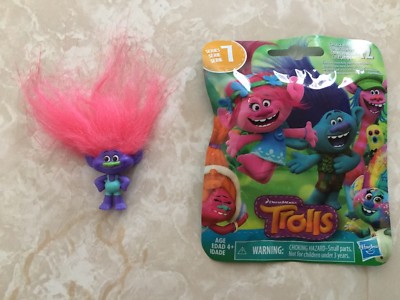 Trolls Series Blind Bag Color Change Purple Boy Pink Hair Easter Basket  SEALED