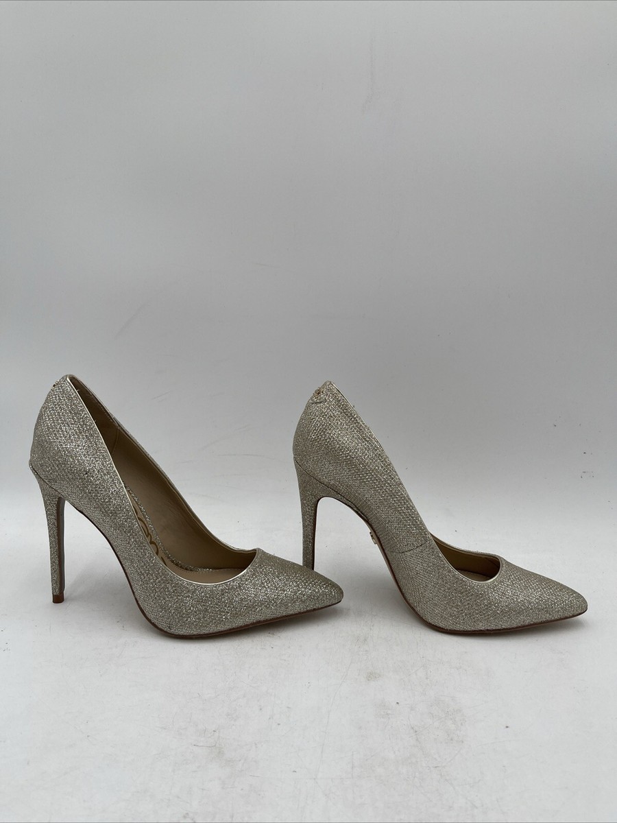 Women’s Sam Edelman Danna Glitter Pumps Silver Size