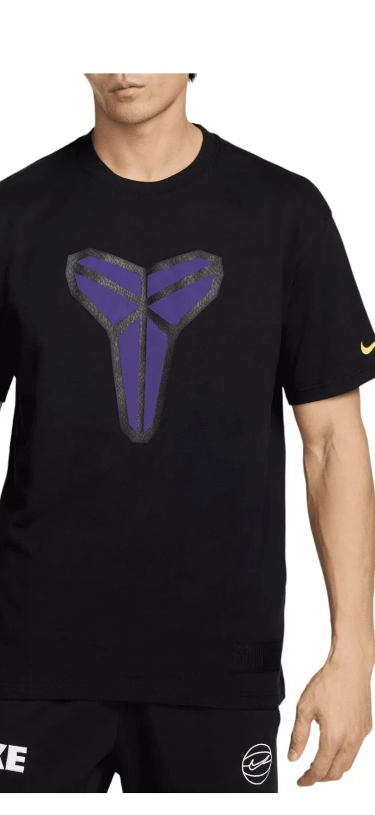 NWT Nike Max90 Kobe Bryant Basketball Short Sleeve Loose Fit Shirt Mens Large