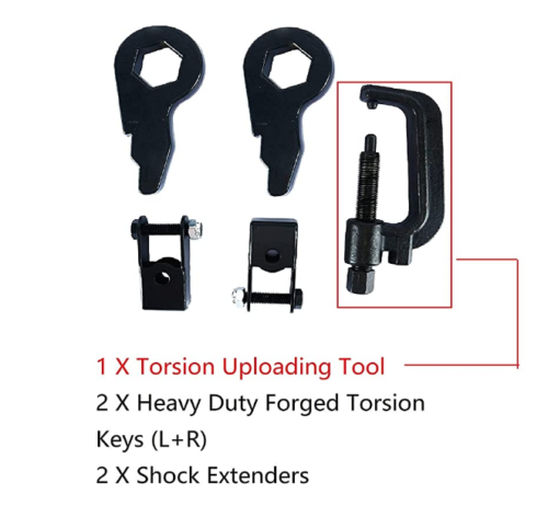 Leveling Lift Kit Torsion Bar Key 1-3in For K1500 Silverado Sierra Tahoe 4WD GMC - Picture 2 of 10