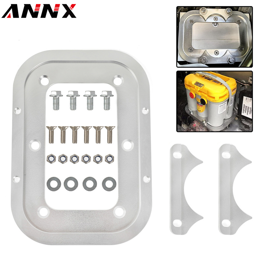Optima Battery Mount Aluminum Battery Tray & Hold Down Kit - Fits Optima 34/78 Series Batteries In Trunk/Mount Applications D34 D34/78 Battery Holder - Foto 8