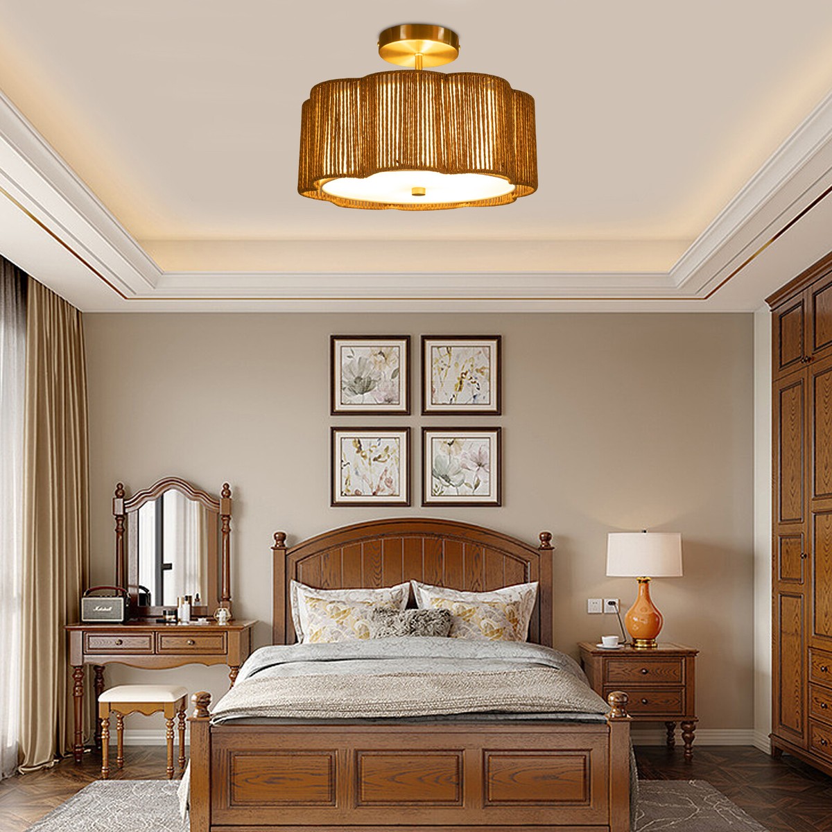 Rustic Bedroom Chandelier