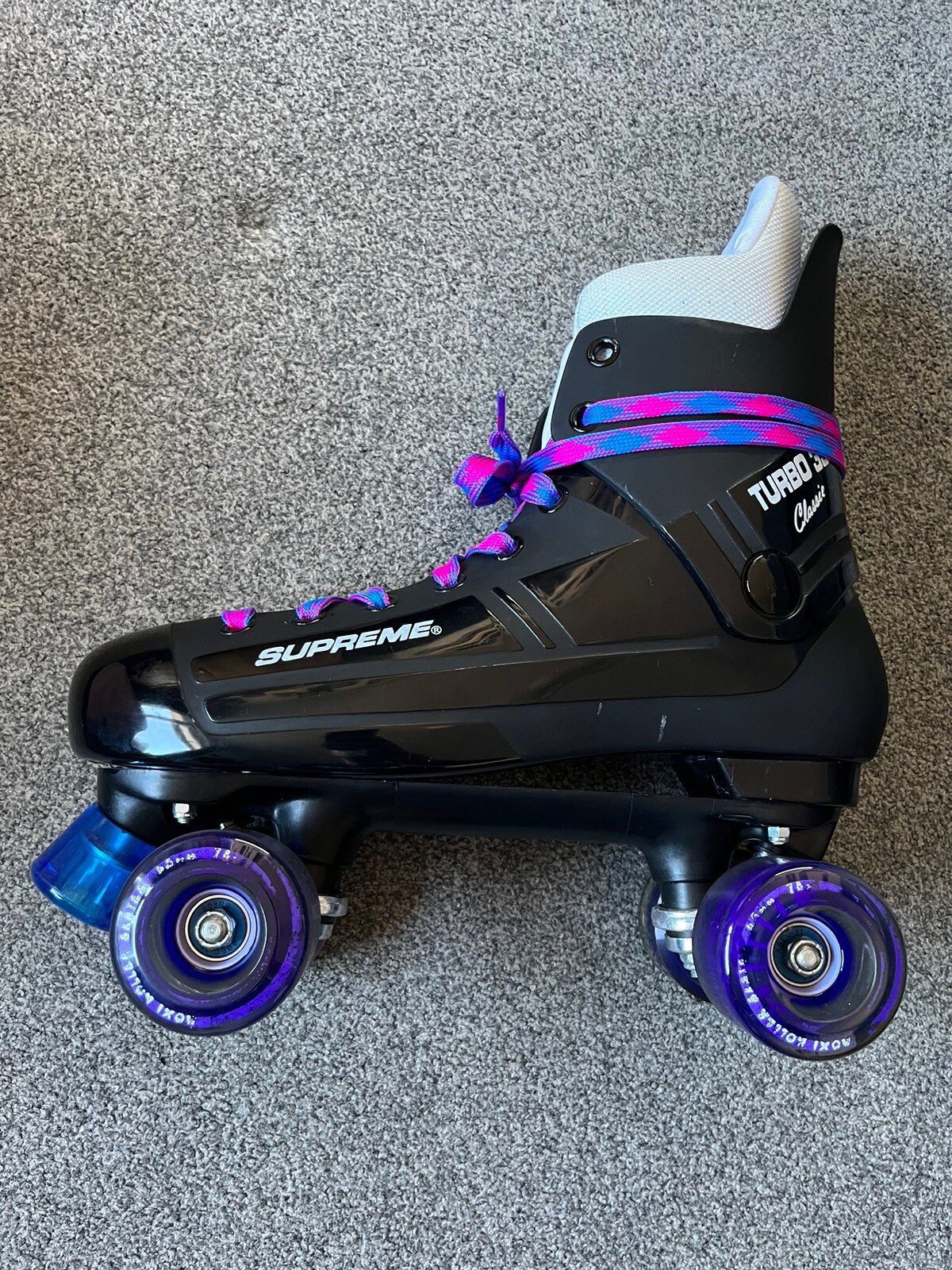 Supreme Turbo 33 Roller Skates Uk 10 Moxi Gummy Wheels Abec 11 Bauer
