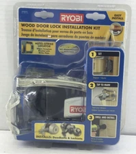 Wood Door Lock Installation Kit Jig by Ryobi A99DLK1 Deadbolts & Locksets NEW