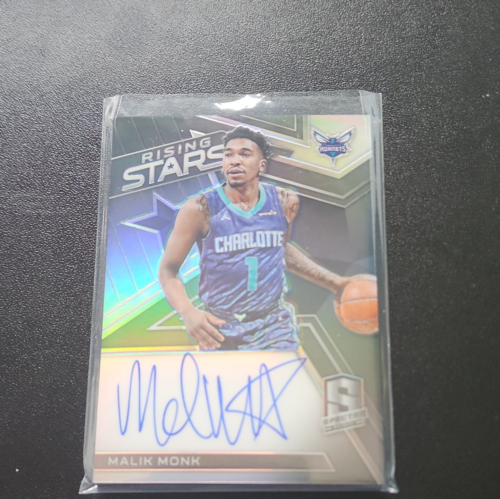 2017-18 Panini Spectra - Rising Stars Signatures #RS-MMK Malik Monk /199 RC Auto