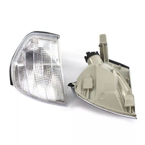 For Mercedes-Benz C-Class W202 1994-2000 2x Clear White Front Indicator Lens - Picture 8 of 9