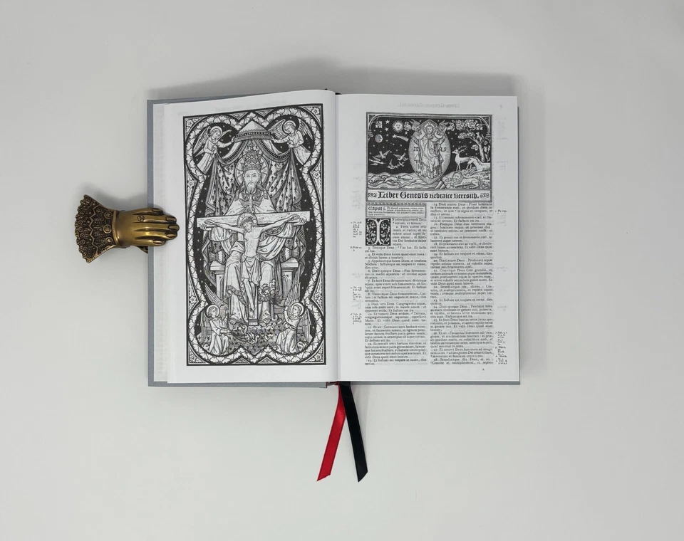 Biblia Sacra Latin Vulgate Clementine Hardcover Catholic Illustrated Bible - Image 4 of 4