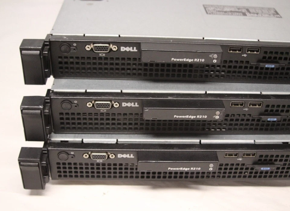 Lot of 3 Dell Poweredge R210 Intel Xeon Quad Core Servers Boot to BIOS - Изображение 3 из 4