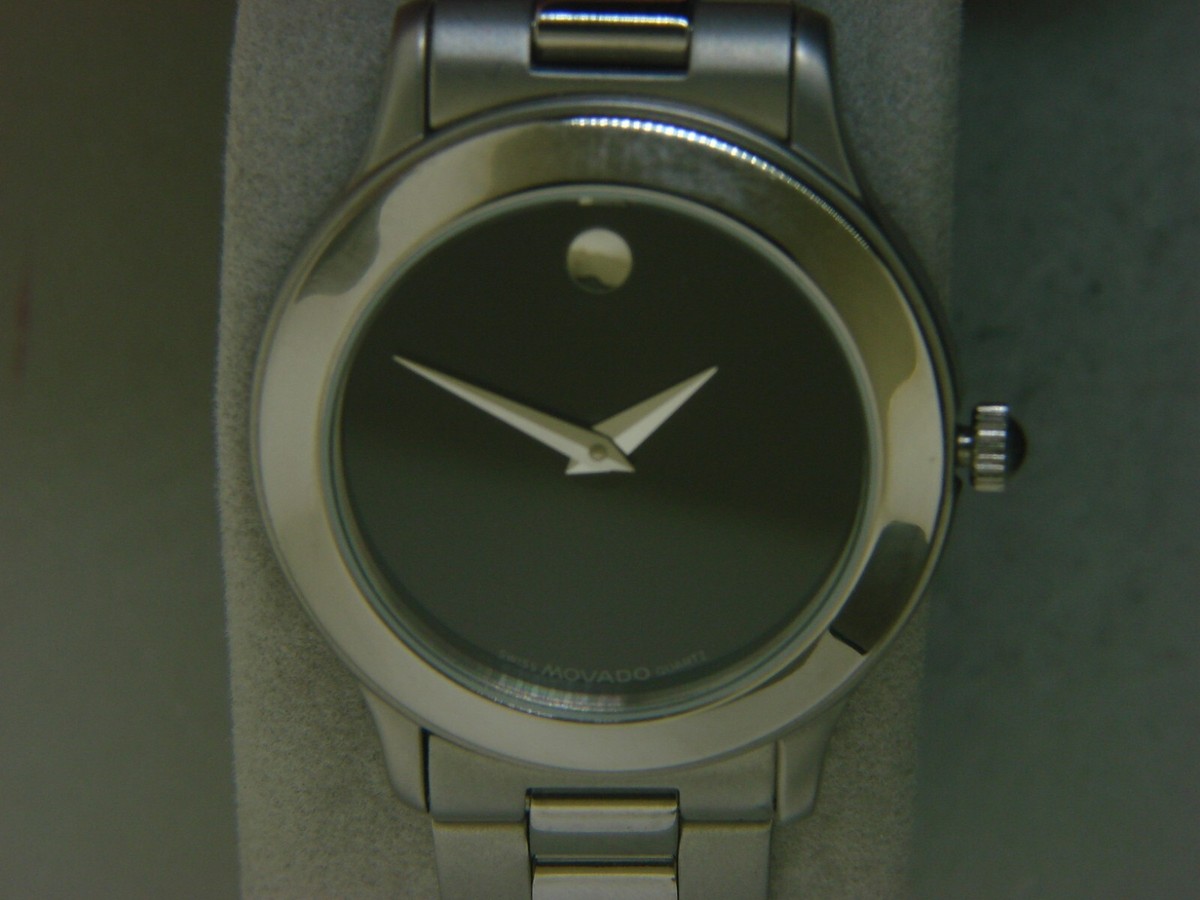 Movado Black Stainless Steel Minimalist Watch with Silver Dot Movado Concept 60 Museum Watch: Swiss Minimalist Steel  main image 3