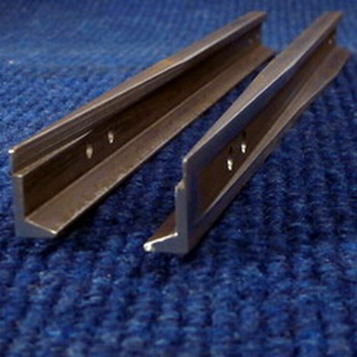 Paar 20 Fuß Radius Wye Point Klingen - 21 mm hohe Stahlschiene 5 Zoll g oder 7 1/4 Zoll g