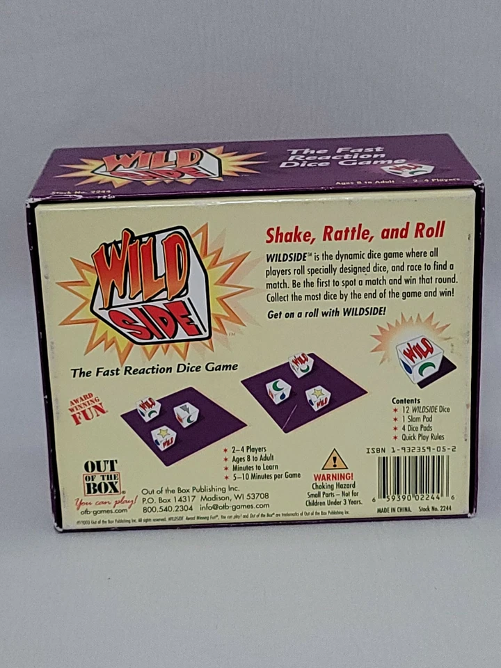 Wild Side The Fast Reaction Dice Game By Out of the Box 2-4 Players Ages 8-Adult - Image 2 of 4