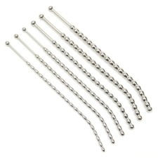 Men Penis Plug Dilators 304 Stainless Steel Sounding Stretcher Beads Plug
